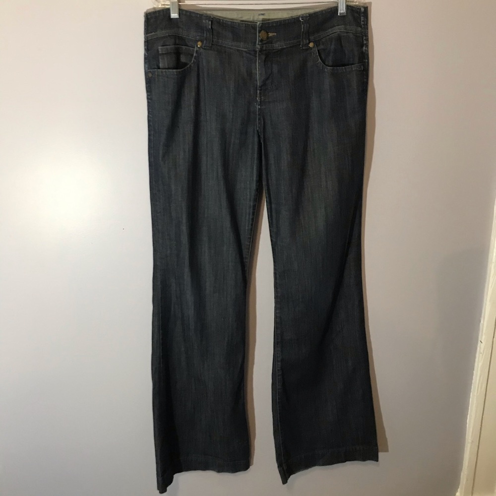 Level 99 dark wash wide leg jeans